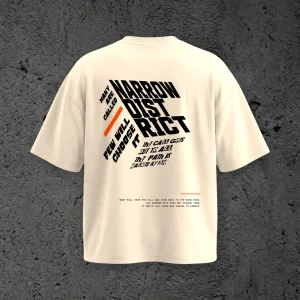 The Cornerstone SS Tee in Sandstone, back view