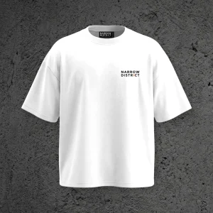 The Kairo SS Tee in Static White, front view