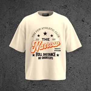 The Few Athletic Club SS Tee in Sandstone, front view