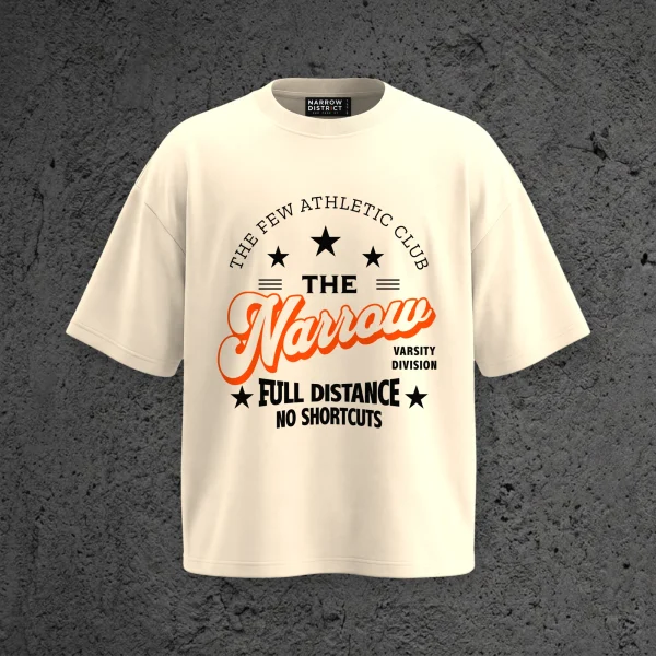 The Few Athletic Club SS Tee in Sandstone, front view