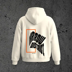 The Threshold Heavyweight Hoodie in Bone, back view